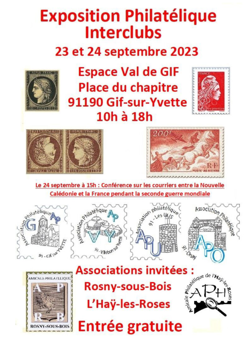 Flyer Exposition Philatélique Interclubs du 23-24 septembre 2023 – (2C) (1)